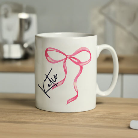 Personalised Bow Mug - Shop Mugs At Gift Moments - 3