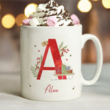 Personalised Christmas Initial Mug - Shop Mugs At Gift Moments - 1