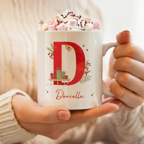 Personalised Christmas Initial Mug - Shop At Gift Moments - 4