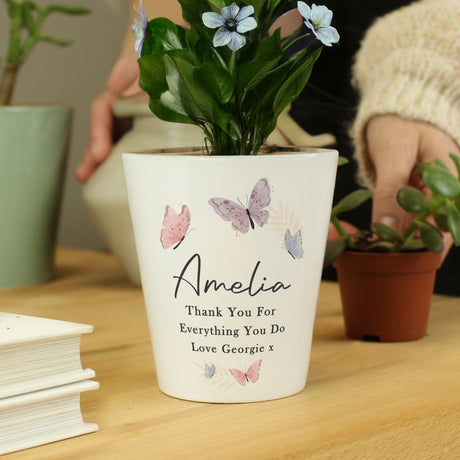 Personalised Butterfly Plant Pot - Shop At Gift Moments - 2