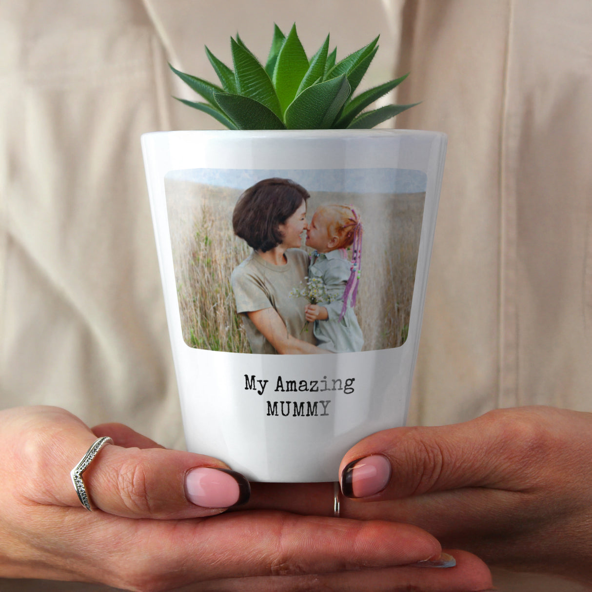 Personalised Photo Upload Plant Pot - Shop Pots & Planters At Gift Moments - 3