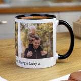 Personalised Multi Photo Upload Black Handle Mug - Shop Mugs At Gift Moments - 1