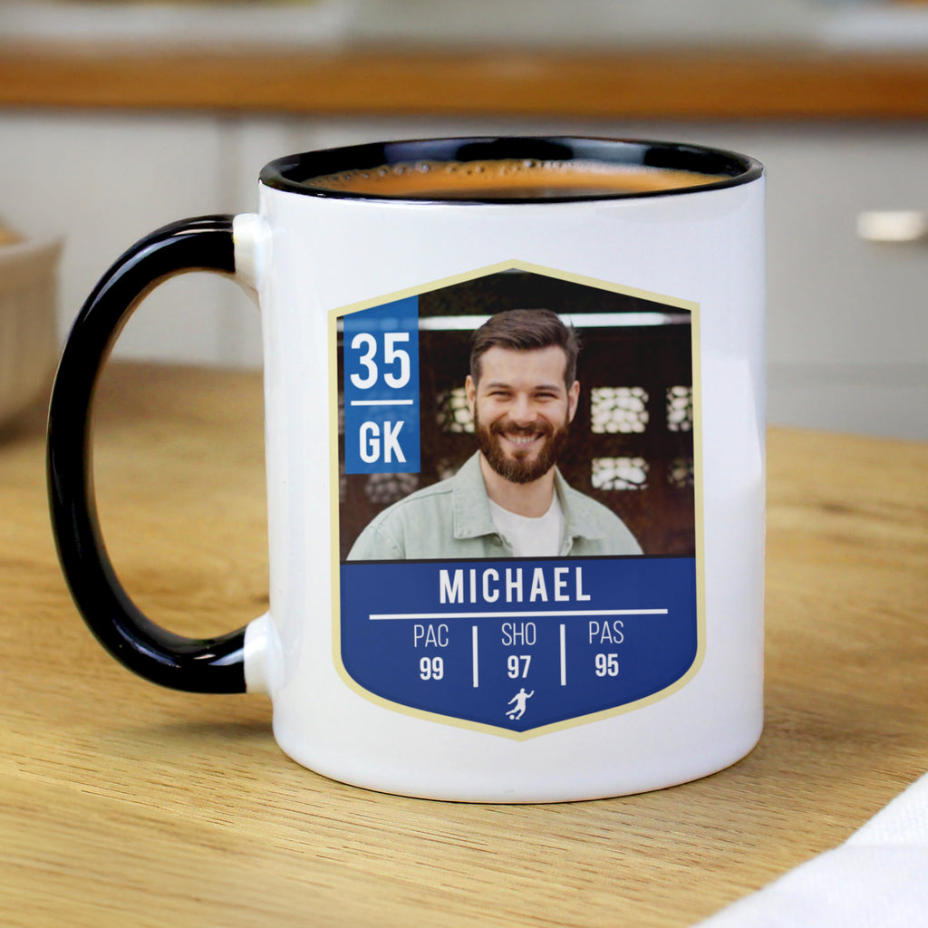 Personalised Photo Upload Football Black Handle Mug - Shop Mugs At Gift Moments - 3