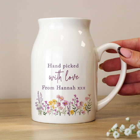 Personalised Wild Flower Jug Vase - Shop Vases At Gift Moments - 2