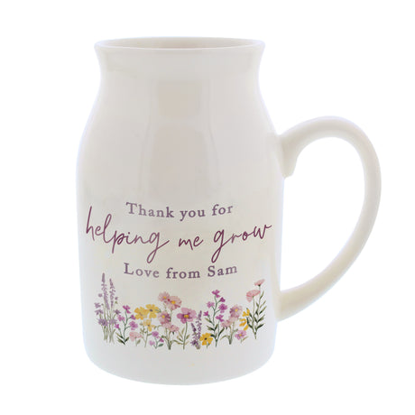 Personalised Wild Flower Jug Vase - Shop Vases At Gift Moments - 5