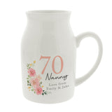 Personalised Floral Birthday Jug Vase - Shop Vases At Gift Moments - 4