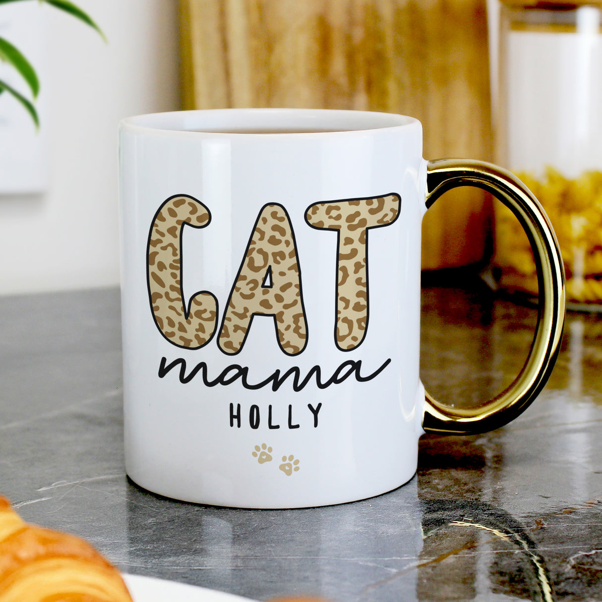 Personalised Cat Mama Gold Handle Mug - Shop Mugs At Gift Moments - 3