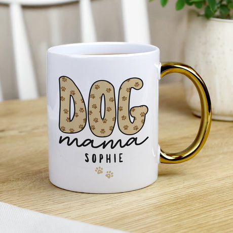 Personalised Dog Mama Gold Handle Mug - Shop Mugs At Gift Moments - 2