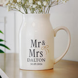 Personalised Black & Gold Couples Jug Vase - Shop Vases At Gift Moments - 1