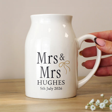 Personalised Black & Gold Couples Jug Vase - Shop Vases At Gift Moments - 2
