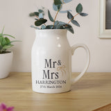 Personalised Black & Gold Couples Jug Vase - Shop Vases At Gift Moments - 3
