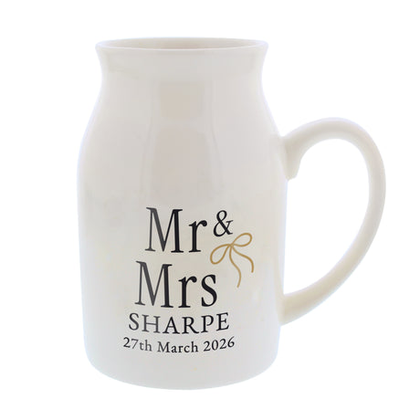 Personalised Black & Gold Couples Jug Vase - Shop Vases At Gift Moments - 5