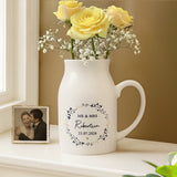 Personalised Black & Gold Wreath Jug Vase - Shop Vases At Gift Moments - 1