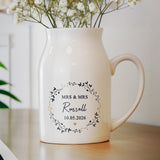 Personalised Black & Gold Wreath Jug Vase - Shop Vases At Gift Moments - 3