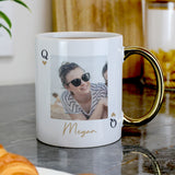 Personalised Photo Upload Queen Gold Handle Mug - Shop Mugs At Gift Moments - 2
