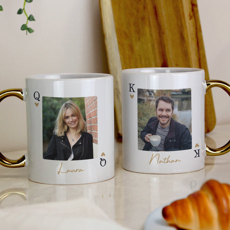 Personalised Photo Upload Queen Gold Handle Mug - Shop Mugs At Gift Moments - 3