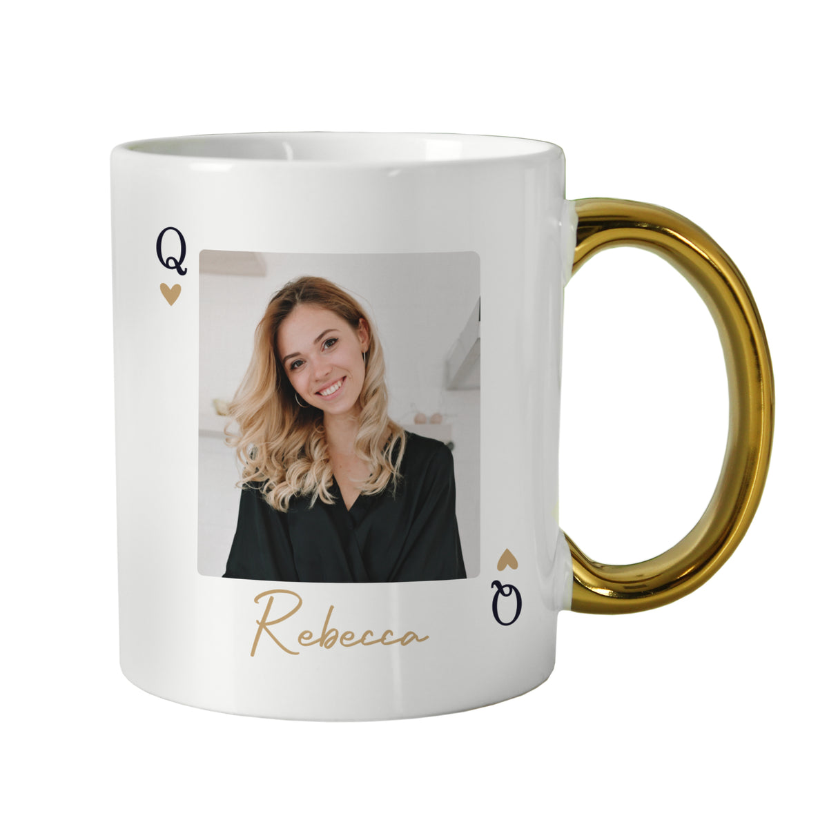Personalised Photo Upload Queen Gold Handle Mug - Shop Mugs At Gift Moments - 4
