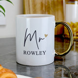 Personalised Mr Gold Handle Mug - Shop Mugs At Gift Moments - 2