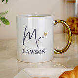 Personalised Mr Gold Handle Mug - Shop Mugs At Gift Moments - 3