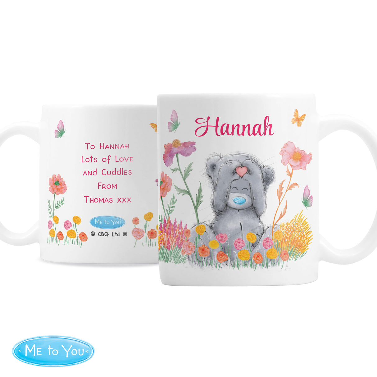 Personalised Me to You Flowery Mug - Shop Travel Mugsn12-5x20 At Gift Moments - 5