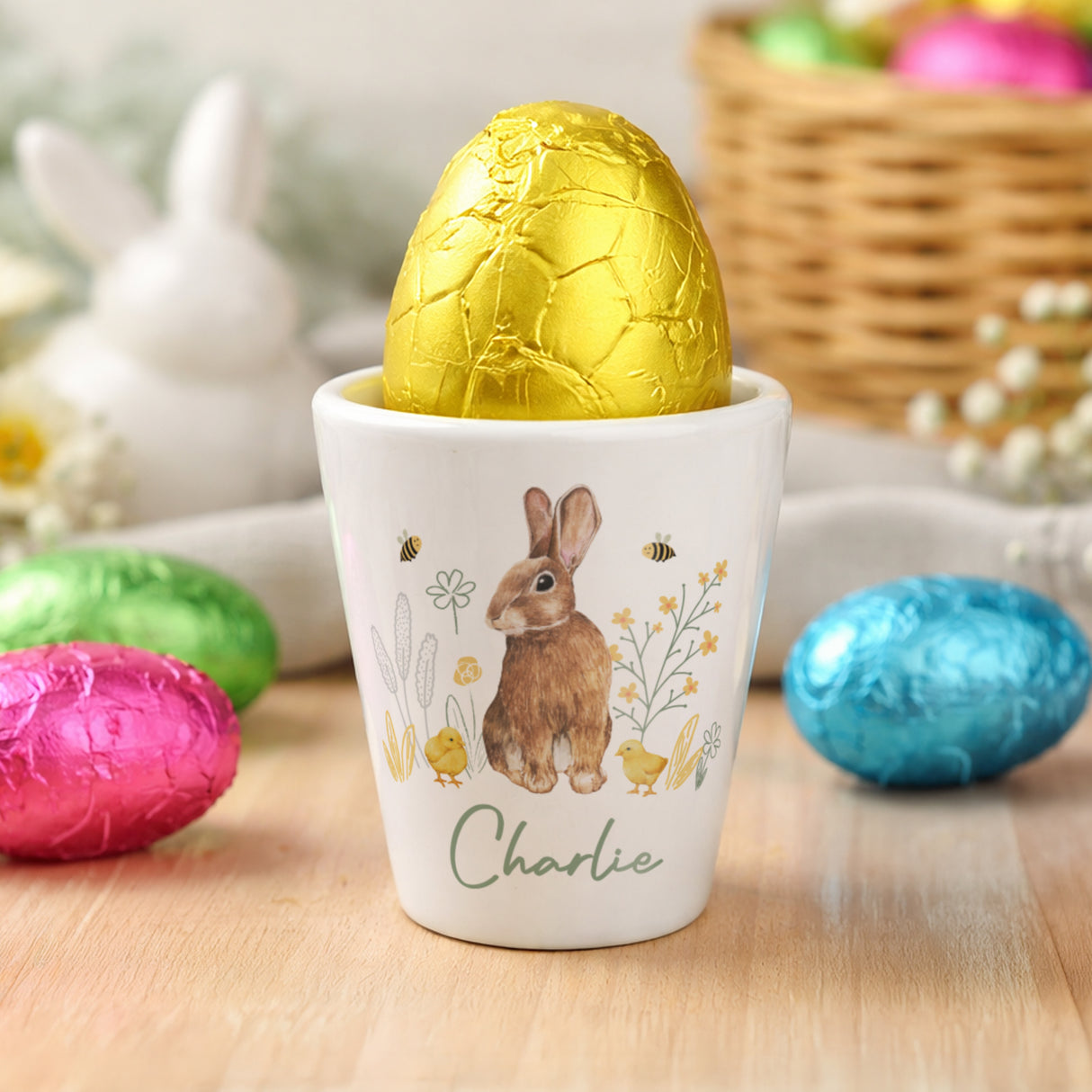 Personalised Easter Bunny Egg Cup - Shop Egg Cups At Gift Moments - 2