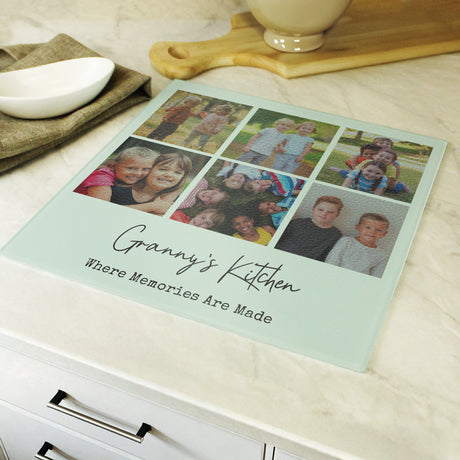 Personalised Photo Upload Glass Chopping Board - Shop Chopping Boards At Gift Moments - 1