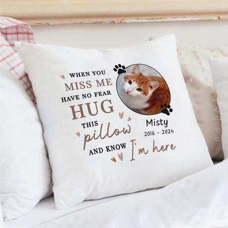 Personalised Memorial Pet Photo Upload Cushion