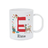 Personalised Initial Reindeer Christmas Plastic Mug - Shop Mugs At Gift Moments - 4