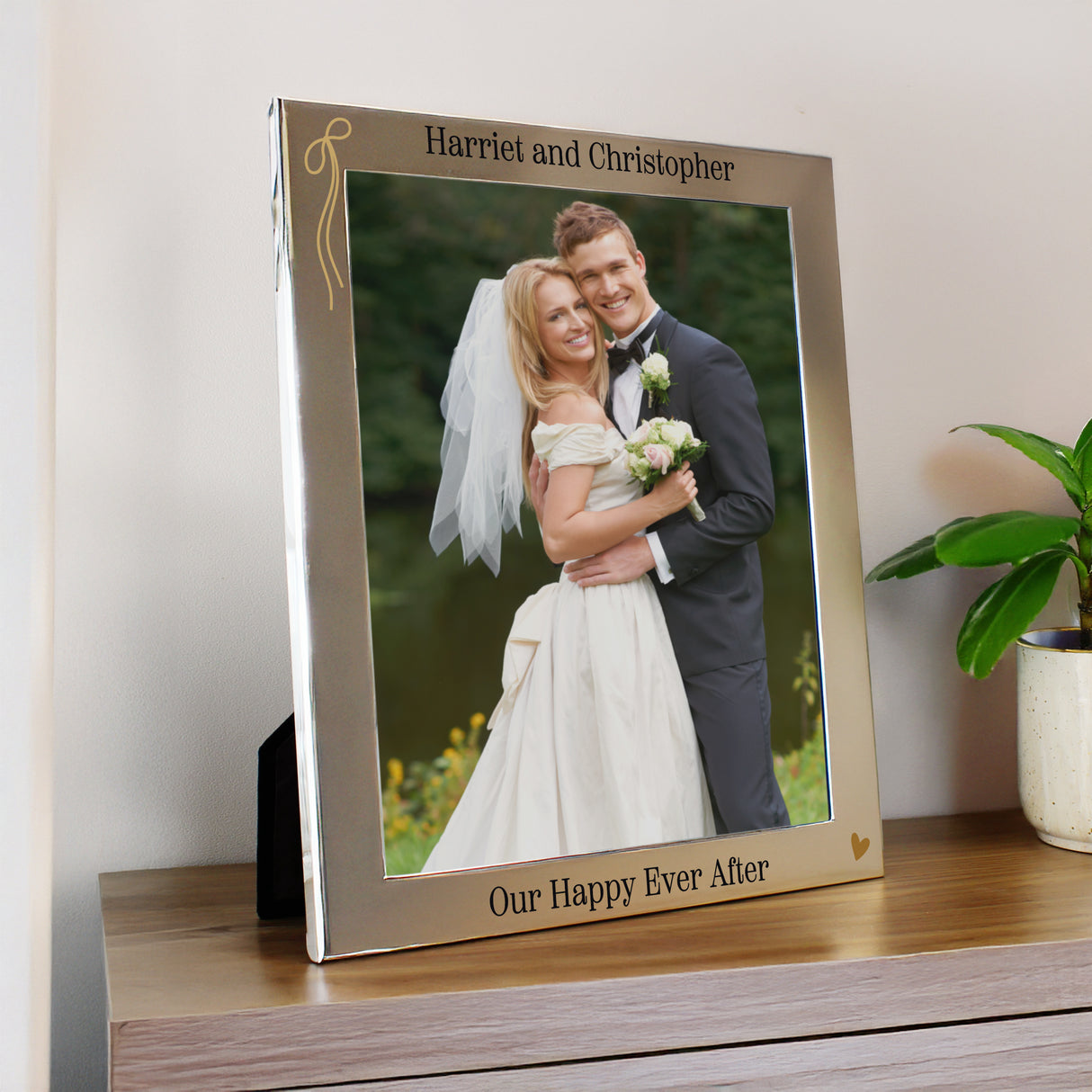 Personalised Black & Gold Free Text 8x10 Photo Frame - Shop Photo Frames At Gift Moments - 2