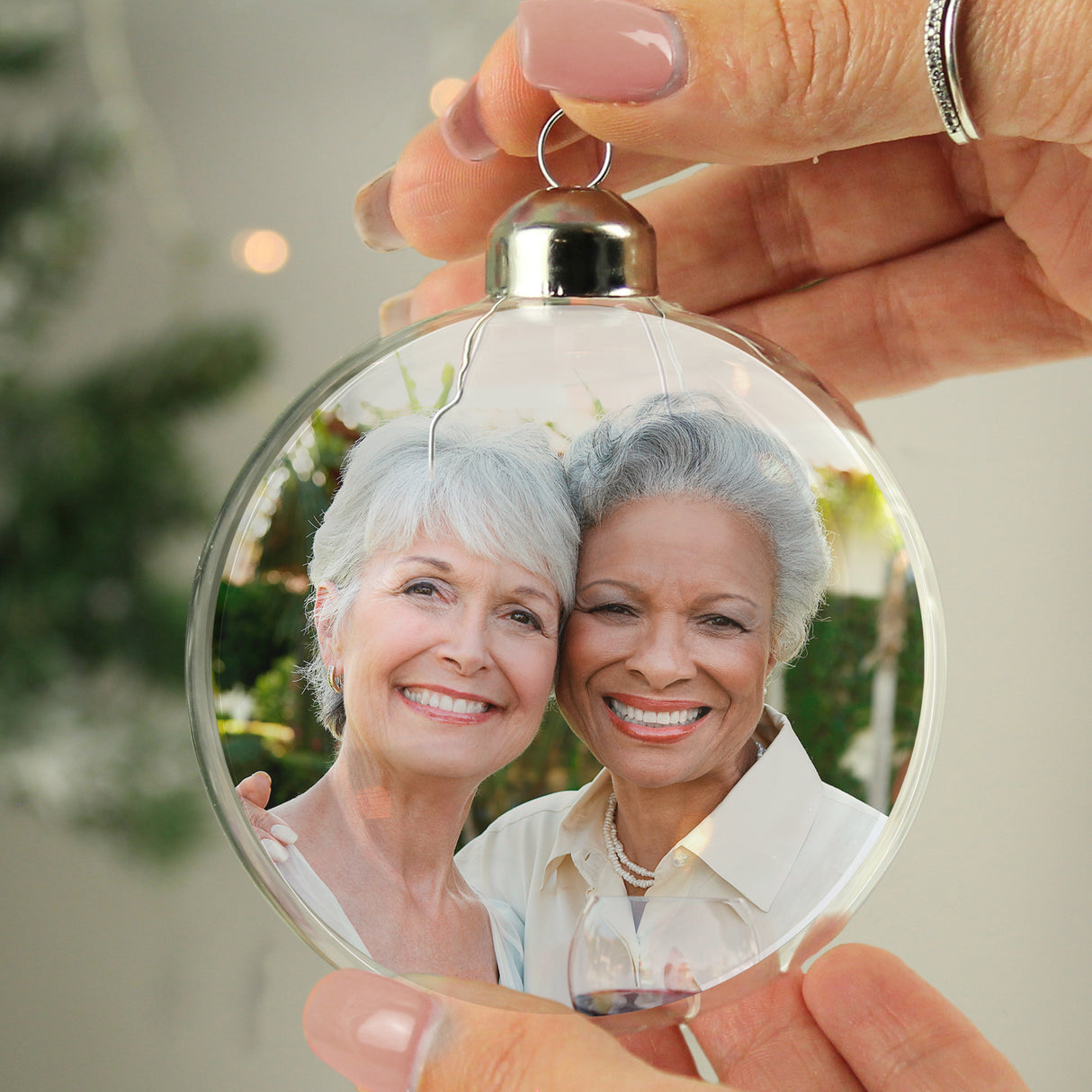 Personalised Photo Upload Glass Bauble - Shop At Gift Moments - 2