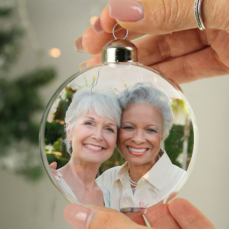 Personalised Photo Upload Glass Bauble - Shop At Gift Moments - 2