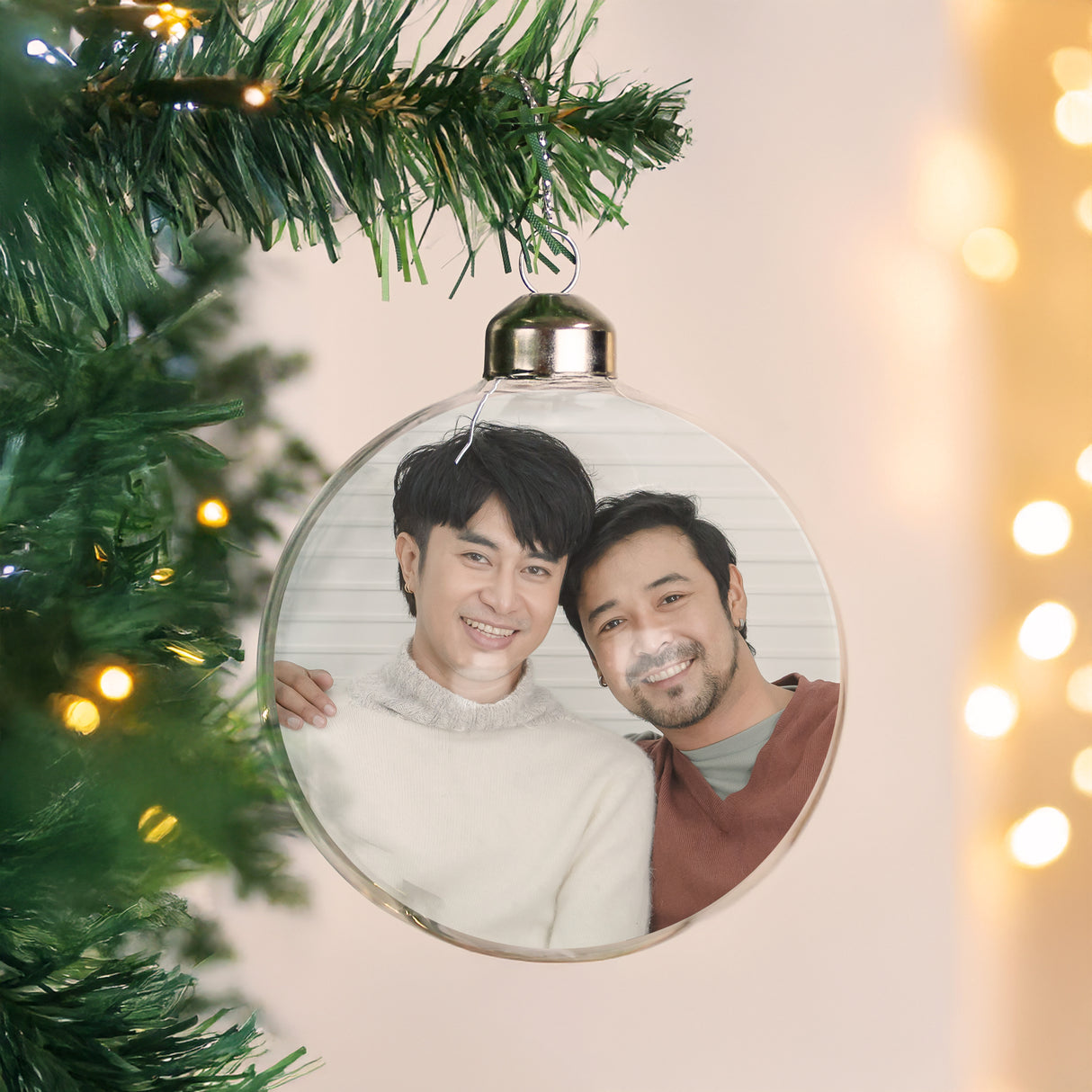 Personalised Photo Upload Glass Bauble - Shop At Gift Moments - 3