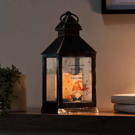 Personalised Autumn Gonk LED Lantern - Shop At Gift Moments - 2