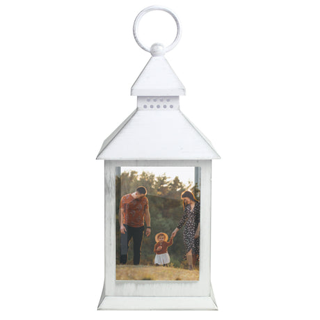 Personalised Photo Upload White Lantern - Shop LED Lighting At Gift Moments - 4