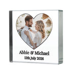Personalised Heart Photo Upload Small Glass Ornament - Shop Crystal Tokens At Gift Moments - 4