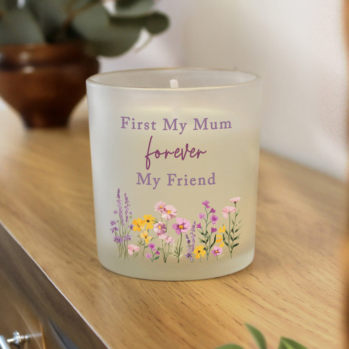 Personalised Wild Flower Jar Candle - Shop Candles At Gift Moments - 1