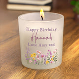 Personalised Wild Flower Jar Candle - Shop Candles At Gift Moments - 2