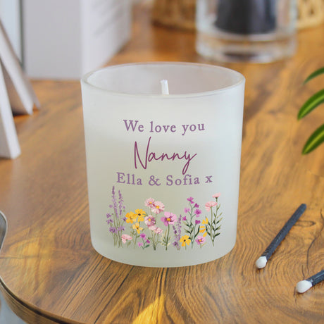 Personalised Wild Flower Jar Candle - Shop Candles At Gift Moments - 3