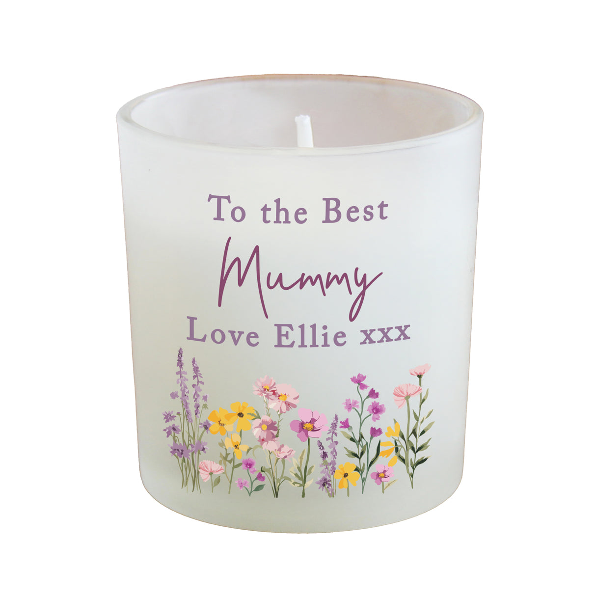 Personalised Wild Flower Jar Candle - Shop Candles At Gift Moments - 4