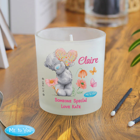 Personalised Me to You Flowery Jar Candle - Shop Candles At Gift Moments - 2