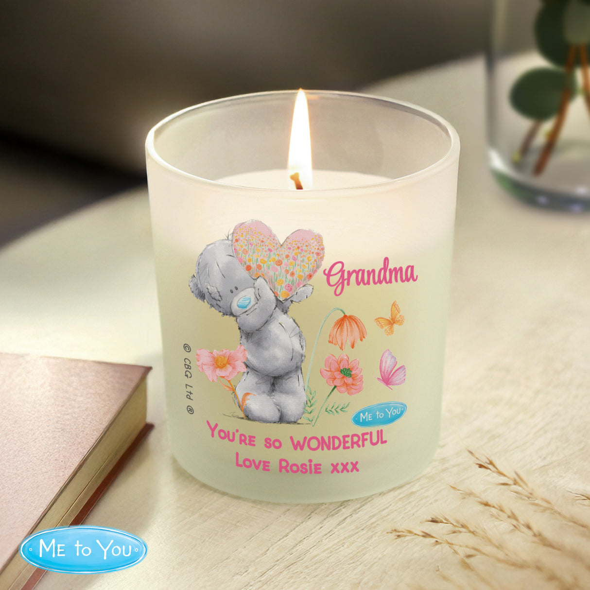 Personalised Me to You Flowery Jar Candle - Shop Candles At Gift Moments - 4