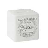 Personalised Wreath Ceramic Square Money Box - Shop At Gift Moments - 5