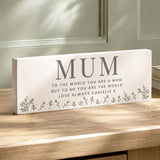 Personalised Floral Wooden Mum Ornament - Shop Ornaments At Gift Moments - 2