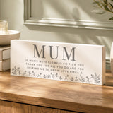 Personalised Floral Wooden Mum Ornament - Shop Ornaments At Gift Moments - 3