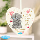 Personalised Me To You Hold You Forever Wooden Heart Decoration - Shop Decorations At Gift Moments - 1