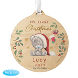 Personalised First Christmas Tiny Tatty Teddy  Decoration