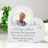 Personalised Wedding Memory Table Heart Ornament