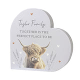 Personalised Highland Cow Wooden Heart Ornament - Shop At Gift Moments - 5