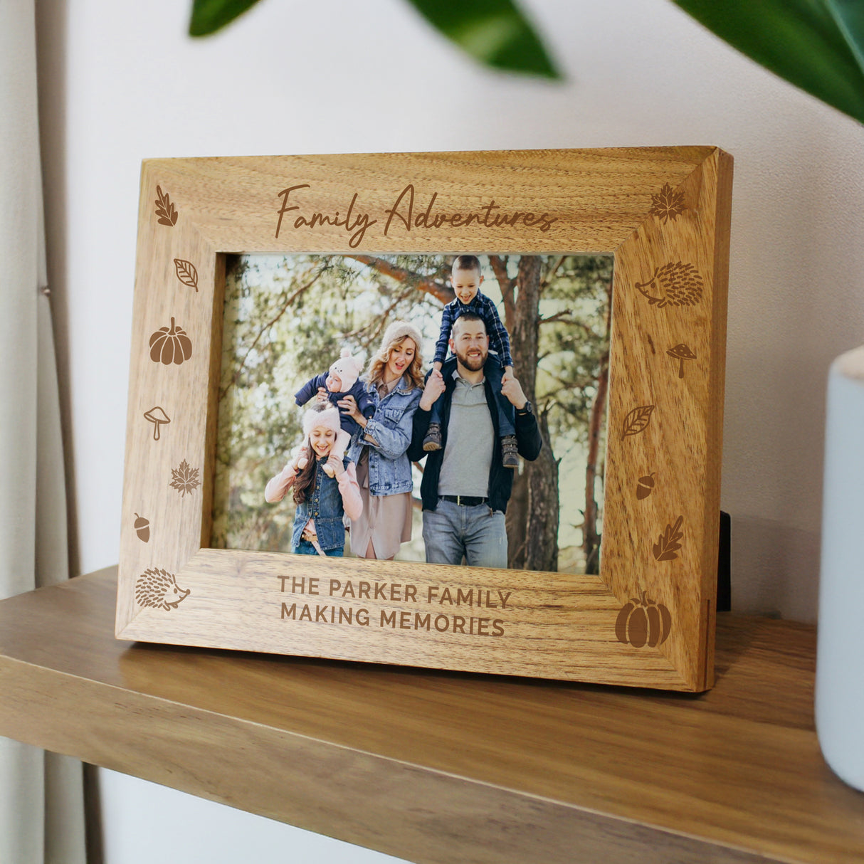 Personalised Autumn 6x4 Wooden Photo Frame - Shop At Gift Moments - 1
