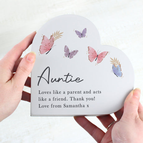 Personalised Butterfly Grey Heart Ornament - Shop At Gift Moments - 4